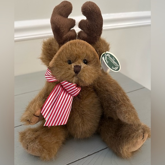 IZZY A. REINDEER*Bearington 9” Stuff Teddy Bear New Rare Christmas*DEER Plush - Picture 5 of 9